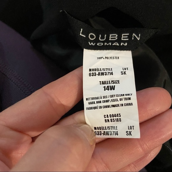 Louben women’s black maxi skirt in size 14W - Picture 5 of 8